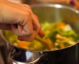 Kochen zerstört Vitamine